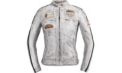 Женская кожаная мотоциклетная куртка W-TEC Sheawen Lady White New - Белый