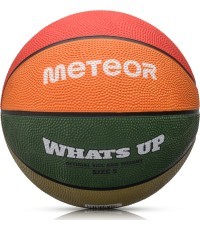 Баскетбольный мяч Meteor What's Up - Зеленый, оранжевый