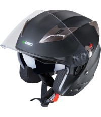 Мотоциклетный шлем W-TEC Putta - Чёрный матовый-бронзовый