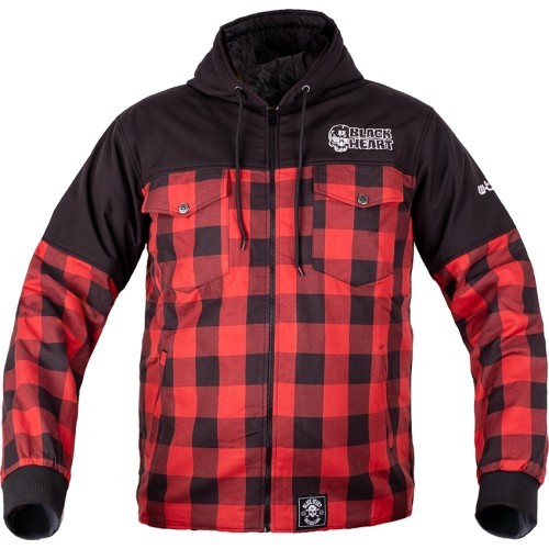 Softshell Jacket W-TEC Black Heart Rozzer - Black/Red