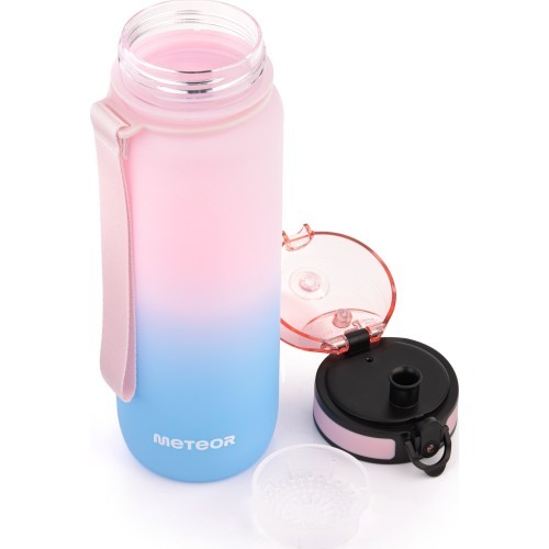 Sporta pudele Meteor 800 ml - Zils / rozā