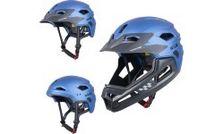 Junior Downhill Helmet W-TEC Estreito - Matt Blue