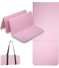 Salokāms vingrošanas paklājs inSPORTline Lantemi 145 x 61 x 1 cm - Rozā