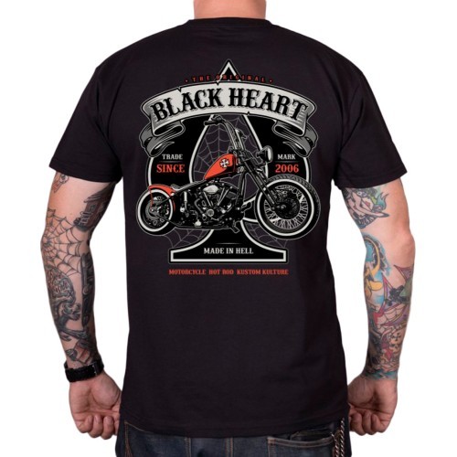 Футболка BLACK HEART Orange Chopper - Чёрный