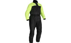 Ūdensizturīgs motociklista virsvalks Oxford Rain Seal, melns/dzeltens