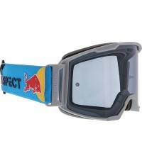 Motokrosa brilles Red Bull Spect Strive Panovision, matēti gaiši pelēkas, tonēti lēcas