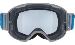 Motokrosa brilles Red Bull Spect Strive Panovision, matēti gaiši pelēkas, tonēti lēcas