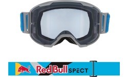 Motokrosa brilles Red Bull Spect Strive Panovision, matēti gaiši pelēkas, tonēti lēcas