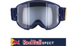 Motocross Goggles Red Bull Spect Strive Panovision, Matte Dark Blue, Clear Lens