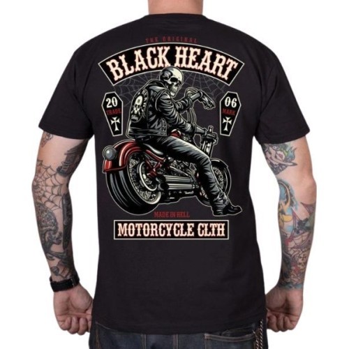 T-Shirt BLACK HEART Coffin - Black