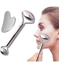 Metal Face Roller & Gua Sha Set inSPORTline Comesta Set
