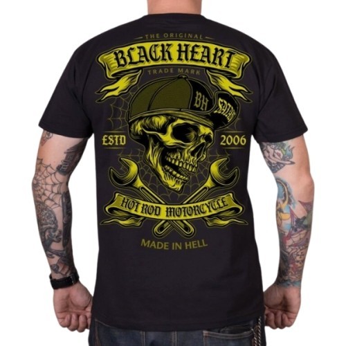 T-Shirt BLACK HEART Satan - Black