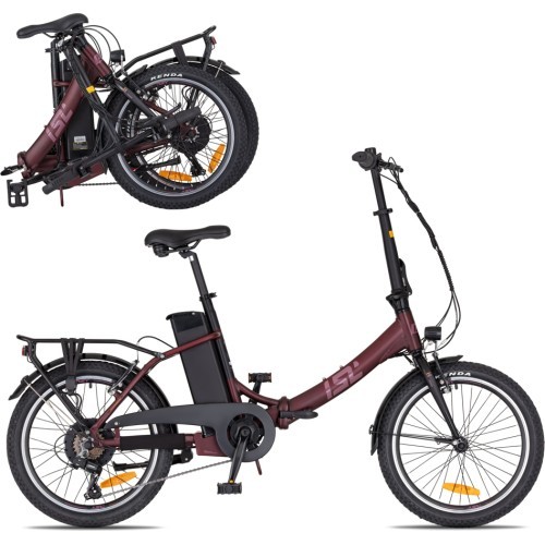 Складной электровелосипед inSPORTline ISL Felior 468 Wh 20” – 2026 - Velour Red