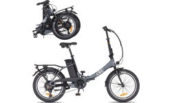 Складной электровелосипед inSPORTline ISL Felior 468 Wh 20” – 2026 - Титановый серый