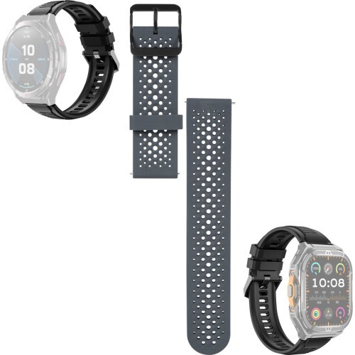 Replacement Strap for Smart Watches inSPORTline Rodamo & Zakuro, Perfo Gray