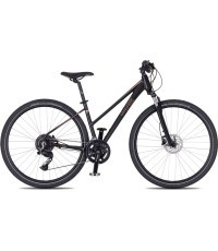 Женский кросс-велосипед 4EVER Pulse Disc 28” – 2026 - Матовый чёрный/розовое золото