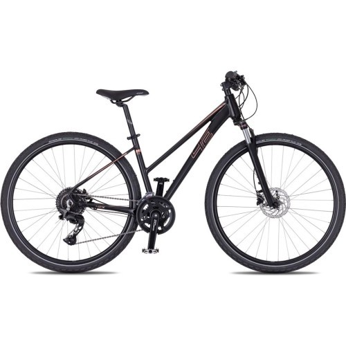 Женский кросс-велосипед 4EVER Pulse Disc 28” – 2026 - Матовый чёрный/розовое золото