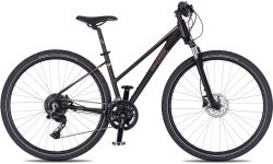 Sieviešu krosa velosipēds 4EVER Pulse Disc 28” – 2026 - Matēti melna/rozā zelts