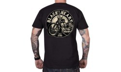 T-krekls BLACK HEART Chopper King - Melna