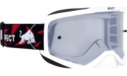 Очки для мотокросса Red Bull Spect Evan, белые, дымчато-серебристые линзы