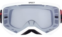 Очки для мотокросса Red Bull Spect Evan, белые, дымчато-серебристые линзы