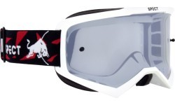 Motokrosa brilles Red Bull Spect Evan, baltas, dūmakainas/sudraba lēcas
