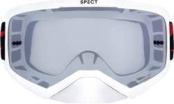 Очки для мотокросса Red Bull Spect Evan, белые, дымчато-серебристые линзы