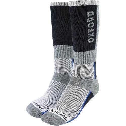 Termozeķes Oxford OxSocks Regular pelēkas/melnas/zilas