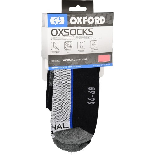 Termozeķes Oxford OxSocks Regular pelēkas/melnas/zilas