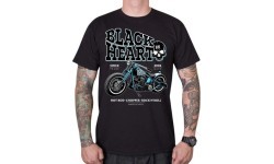 T-krekls BLACK HEART Blue Bobber - Melna