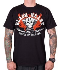Футболка BLACK HEART Flathead Skull - Чёрный