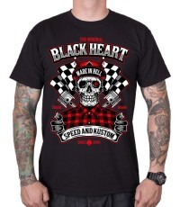 T-Shirt BLACK HEART Speed and Kustom - Black