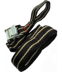 Car rack bicycle mounting strap