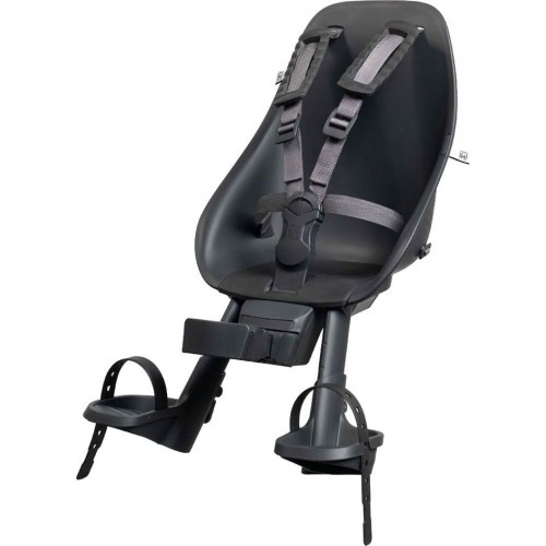 Priekšā stiprināms velosipēda bērnu sēdeklītis ar adapteri Urban Iki - Bincho Black/Bincho Black