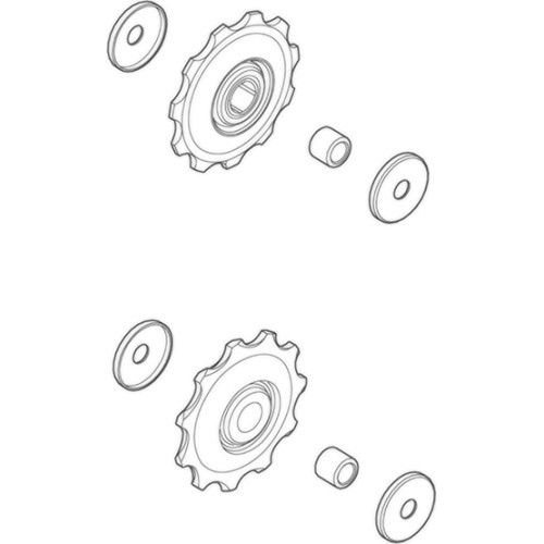 Rear derailleur pulleys Shimano Deore M593 / SLX