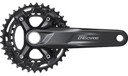 Передняя система шатунов Shimano Deore FC-M5100 // 175 mm, 36-26T // 2-speed