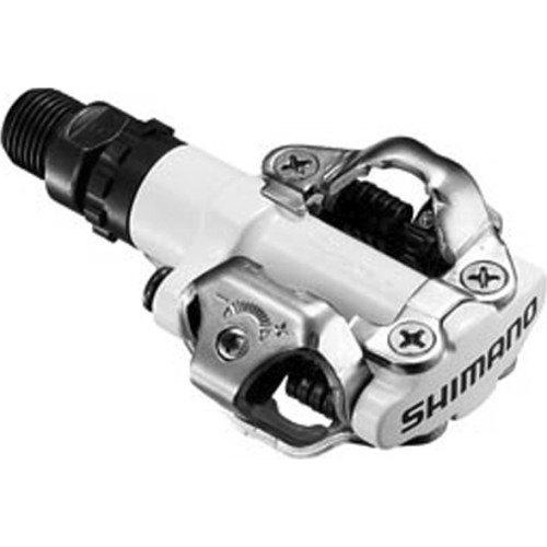 Pedāļi Shimano M520 + plāksnītes (baltas)