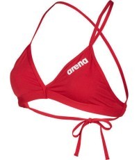W Team Swim Top Tie Back Solid Red-Whi 32 - 450