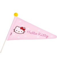 Hello Kitty karodziņš bērnu velosipēdam, uz ass, 160 cm