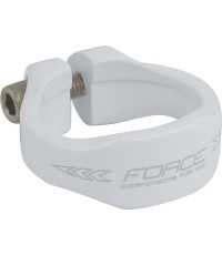 Sēdekļa staba apskava FORCE 34,9mm (alumīnija, balta)