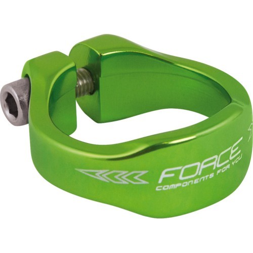 Sēdekļa statņa apskava FORCE 34,9 mm (alumīnija, zaļa)
