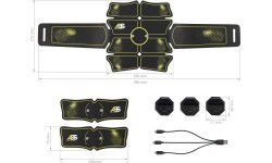 HMS ABS Master Pro Super elektrostimulators vēdera muskuļiem