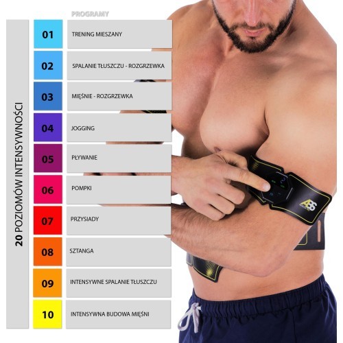 HMS ABS Master Pro Super elektrostimulators vēdera muskuļiem