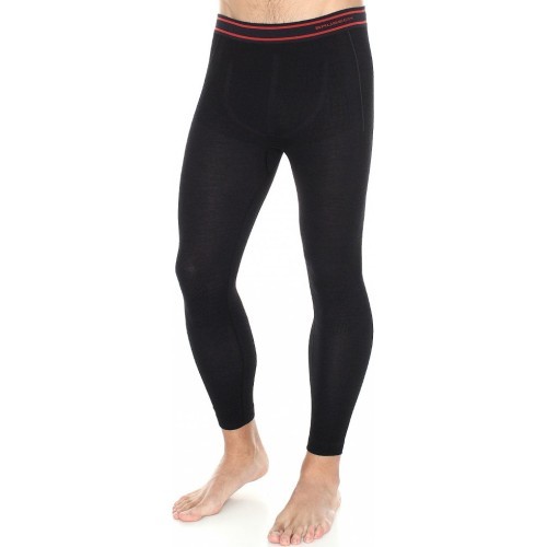 Brubeck Active Wool Men's Thermal Pants Black LE11710 - Black