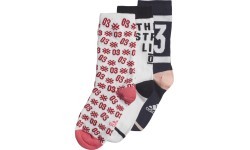 Носки детские Adidas YA GR Scks 3PP White Black Red EI6181