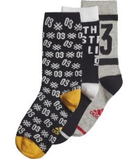 Adidas Kids Socks YA GR 3PP Black Grey ED8645