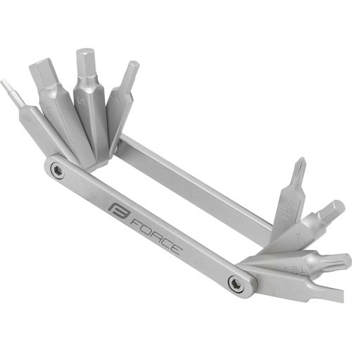 Складной мини-набор инструментов Force, 8 функций