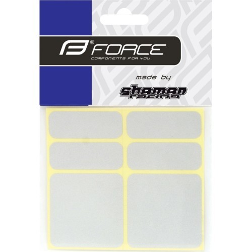 FORCE reflective stickers (6 pcs, silver)