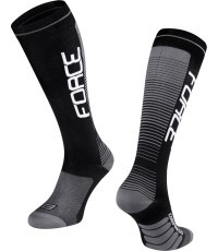 FORCE COMPRESS socks, black/grey S-M 36-41