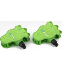 Bērnu velosipēda pedāļi Kidzamo Flamy 1/2" (zaļi)